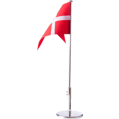 Bordflag 40cm Nordahl Andersen Flagstang forkromet 40cm massiv rund dåbsfod Dekorationsfigur