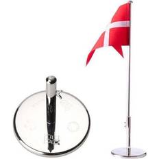 Sølv flagstang Nordahl Andersen Flag pole with engraved baptismal foot Dekorationsfigur