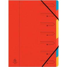 Exacompta Europa 7-Part Organiser A4 Red 5221Z