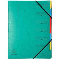 Office Supplies Exacompta Europa 7-Part Organiser Green 5220Z