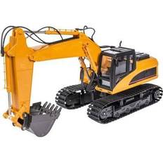 USB Fjernstyret arbejdskøretøj Carson 1:16 Crawler Excavator 15 Channel 2.4g Rtr, Remote Piloted Vehicle
