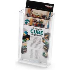 Barato Portapapeles y Expositores Jumbo Deflecto DL Clear Flat Back Literature Holder DE76001