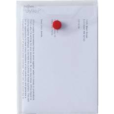 Snopake 13293 Polyfile Portrait Wallet File Polypropylene A6 Clear (Pack 5)