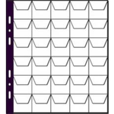 Mønter kontorartikler Pagna 30322-19, Møntholderark, Sort, Transparent, 3,5 cm, 5 stk, 215 x 235 mm, 30 Mønter