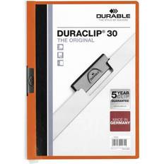Durable Duraclip klemmappe til 30 ark orange