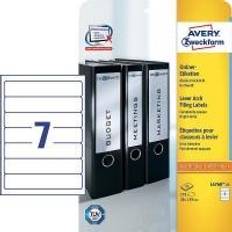 Etichette Avery L4760-25 Ryggetiketter för pärm 192 x 38mm vit (175st)