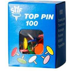 Häftstift kontorsmaterial Häftstift Top Pin sorterat (100)