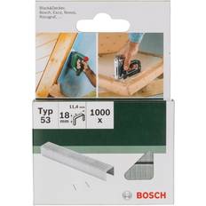 Bosch Pistole Sparachiodi Bosch 2609255824 Graffette Punto Sottile Tipo 53 1000 pz 18 mm x 11.4 mm