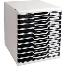 Skuffekabinet Exacompta Skuffekabinet Modulo med 10 skuffer A4 sort