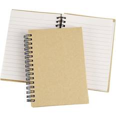 Creativ Company Notesbog med spiral, A6, 60 g, brun, 1 stk