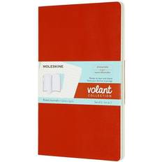 Moleskine volant Moleskine Narrow Rule Notebook 8.25"x5" Volant Coral & Aqua