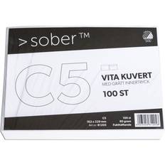 Vita Kuvert & Brevpåsar Envelope C5 80g FH 100-pack