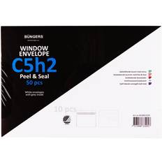 Fönsterkuvert C5 H2 Peel & Seal 50-pack