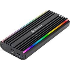 Nvme rgb Silverstone Technology SST-MS13 USB-C-3.2-Gen2-10 Gbps-NVMe/SATA-M.2 SD-RGB-hölje