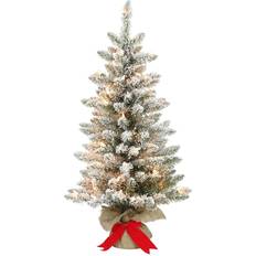 Yellow Christmas Trees Puleo International Pre-Lit 3ft. Slim Frasier Fir Green 36 Inch Christmas Tree