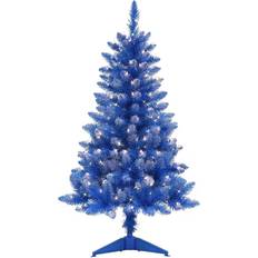 Puleo International Pre-Lit Fashion Artificial Blue Christmas Tree 121.9cm