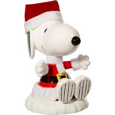 White Figurines Peanuts Snoopy Santa Tree Topper Figurine