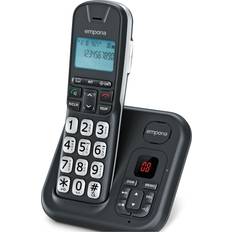 Emporia GD-61-AB Cordless Big Button DECT Phone with Digital Answering Machine