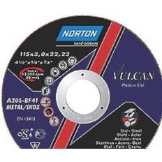 Norton Slibeskiver Tilbehør til elværktøj Norton Vulcan skæreskive 230x2,5x22,2 mm til jern & rustfrit stål A30S-Bf Inox 42