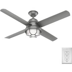 Hunter ceiling fan light kit with remote control Hunter Searow Wet-Rated Ceiling Fan with Light Kit