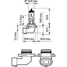 Tube Xenon Lamps Alpina Pære PHILIPS 9006PRC1