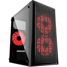 Gembird fornax Gembird FORNAX-950R Tårn Micro-ATX Ingen Strømforsyning 3 x 12 cm