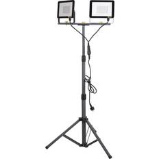 arbejdslampe led 2x50w m/stativ