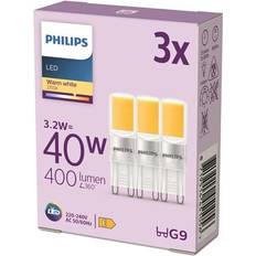 G9 40w pærer Philips LED pære LEDClassic 3,2W/827 (40W) 3-pak G9