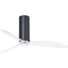 Transparente Ventiladores de techo Tube Fan Ø128 Cms Negro Brillo 3 Palas