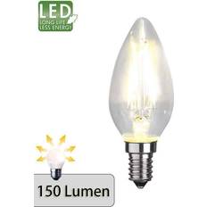 Star Trading Lampadine Star Trading LED candela C35 filamenti E14 1,5W 2.700 K