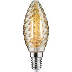 Paulmann LED candle bulb E14 4.7 W gold twisted dimmable