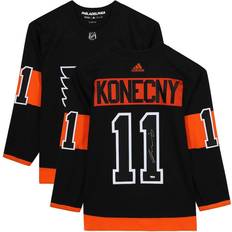 Sports Fan Apparel Fanatics Philadelphia Flyers Travis Konecny Autographed Black Adidas Authentic Jersey