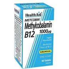 Lactose Free Vitamins & Minerals Health Aid Metcobin Methylocabalamin B12 1000ug 60 pcs