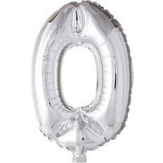 Creotime Ballon En Aluminium Chiffre Zéro Argenté