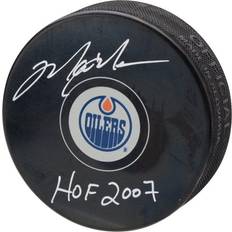 Fanatics Edmonton Oilers Mark Messier Autographed Hockey Puck with HOF 2007 Inscription