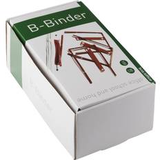 Overligger Office B-binder rød m/overligger og etiket 100stk/pak