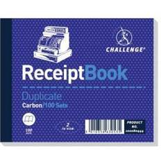 Challenge 105x130mm Duplicate Receipt Book Carbon Taped Cloth Binding