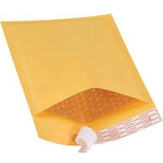 Office Depot Self-Seal #0 Bubble Mailers, Easy-Open Tear-Tab, Kraft, 5-7/8" x 8-3/4" 25/Case manila