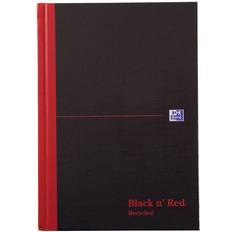 Black n' red notebook Oxford Black n Red Recycled Casebound Hardback Notebook A5