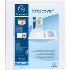 Exacompta Præsentationsringbind Kreacover, A4 44 mm, hvid