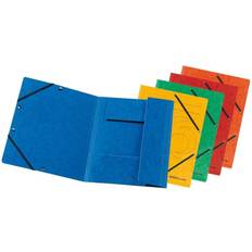 Herlitz Colorspan 3-folds mappe for A4 assorterede farver (pakke med 10)