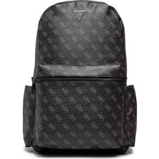 Guess Mochilas Guess Men's Vezzola Logo-Print Faux-Leather Backpack Dark Artic Blue