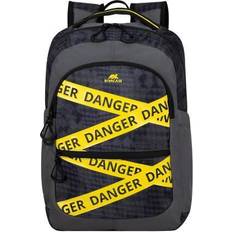 Rivacase Erebus Borsa Per Notebook 39,6 Cm (15.6'' Zaino Mimetico, Grigio, Giallo