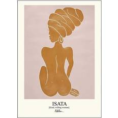 Orange Plakater Poster & Frame & Frame Morais Artworks Isata Orange Plakat