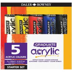 5x120 Daler Rowney Graduate Akrylmaling startsæt 5x120 ml