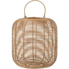 Bloomingville Kerzenhalter, Kerzen & Duft Bloomingville Nei Lanterne m/Glas, Natur, Rattan Laterne