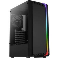 Computer Cases AeroCool Bionicv1bk Black Rgb Pc Case Tempered