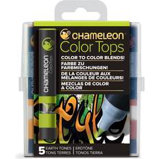 5 Pen Earth tones color tops set
