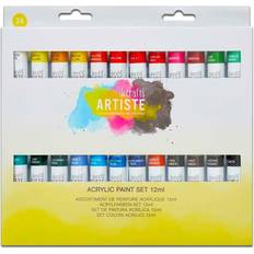 The Works Artiste Acrylic Paint Set 12ml (24pk)