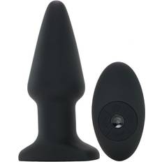 Rimming buttplug Rimmers Smooth Rimming Fjernbetjent Butt Plug Sort